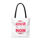 "Mom You're the Queen" Floral Mother's Day Tote Bag - 314 Originals