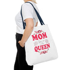 "Mom You're the Queen" Floral Mother's Day Tote Bag - 314 Originals