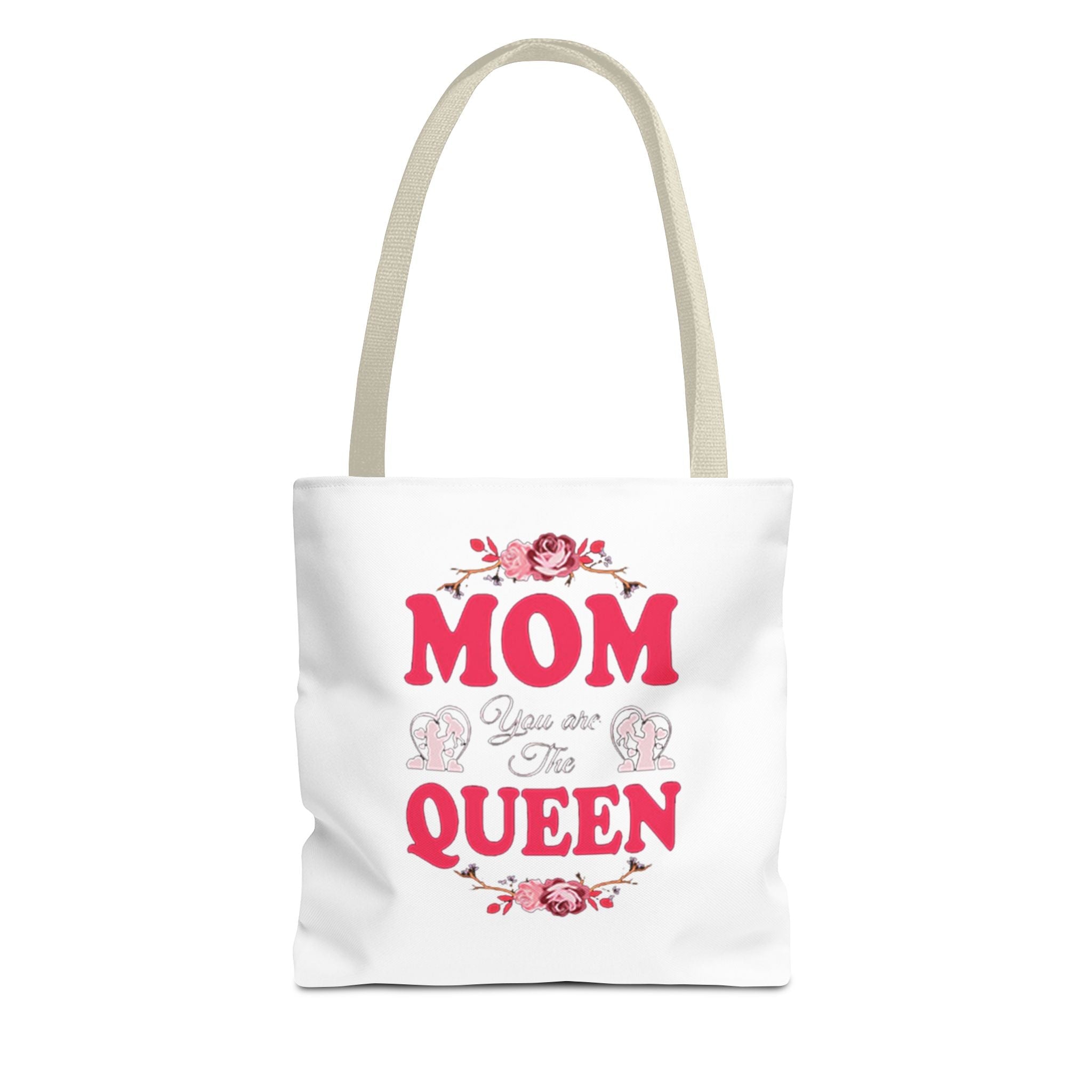"Mom You're the Queen" Floral Mother's Day Tote Bag - 314 Originals