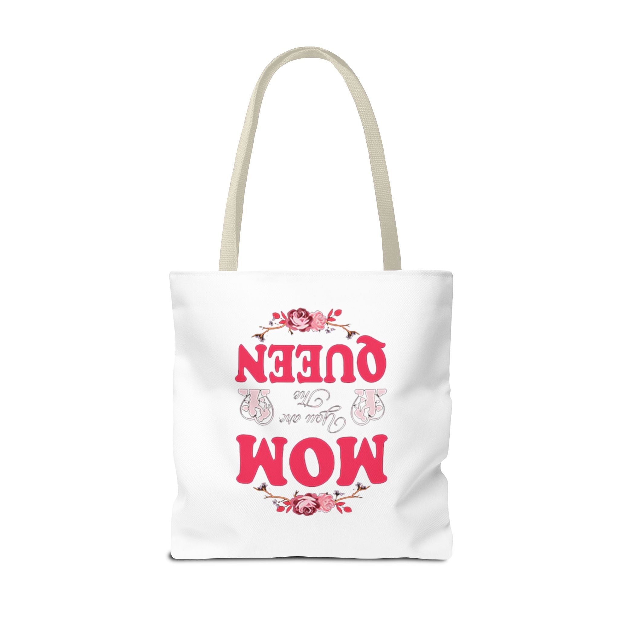 "Mom You're the Queen" Floral Mother's Day Tote Bag - 314 Originals