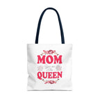 "Mom You're the Queen" Floral Mother's Day Tote Bag - 314 Originals