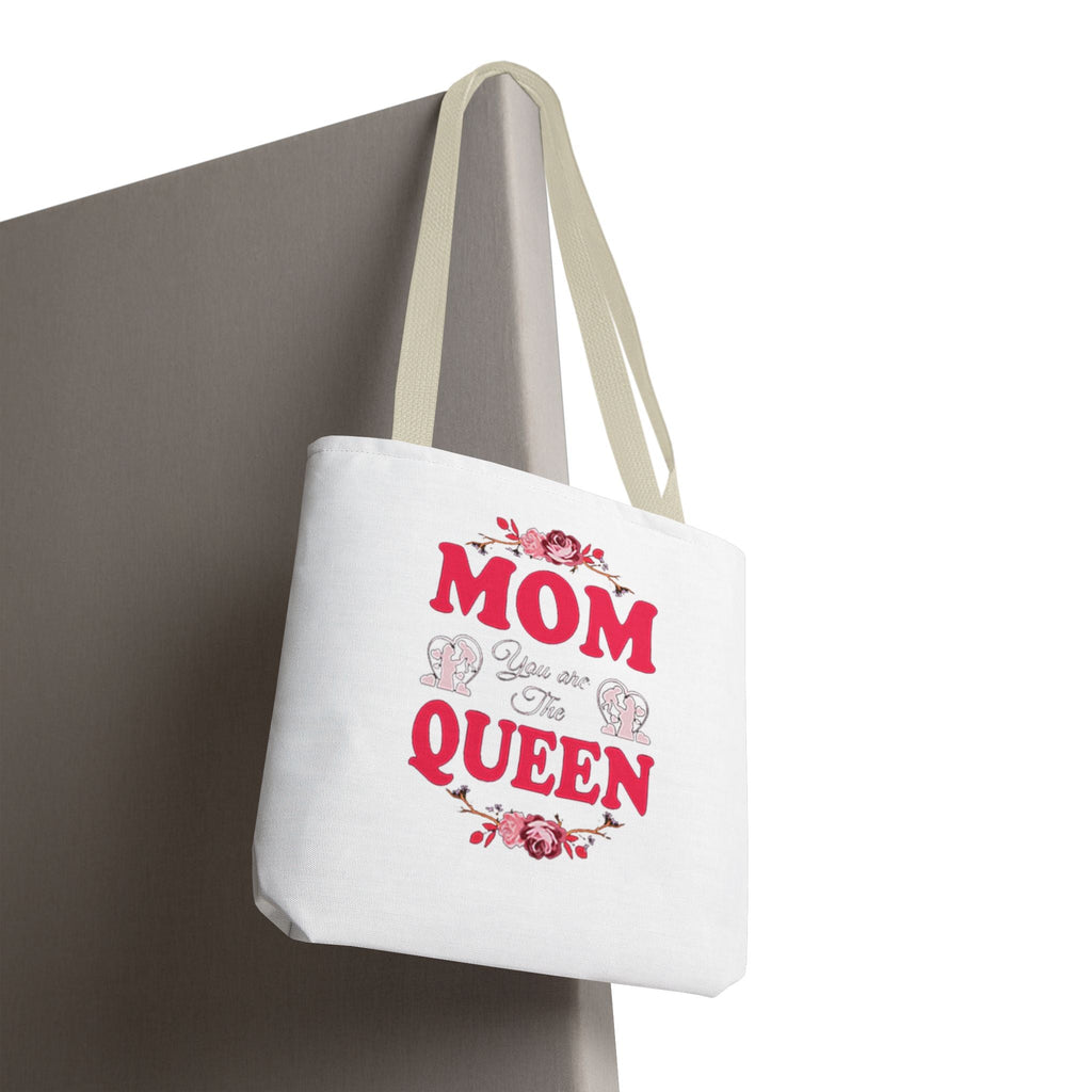 "Mom You're the Queen" Floral Mother's Day Tote Bag - 314 Originals