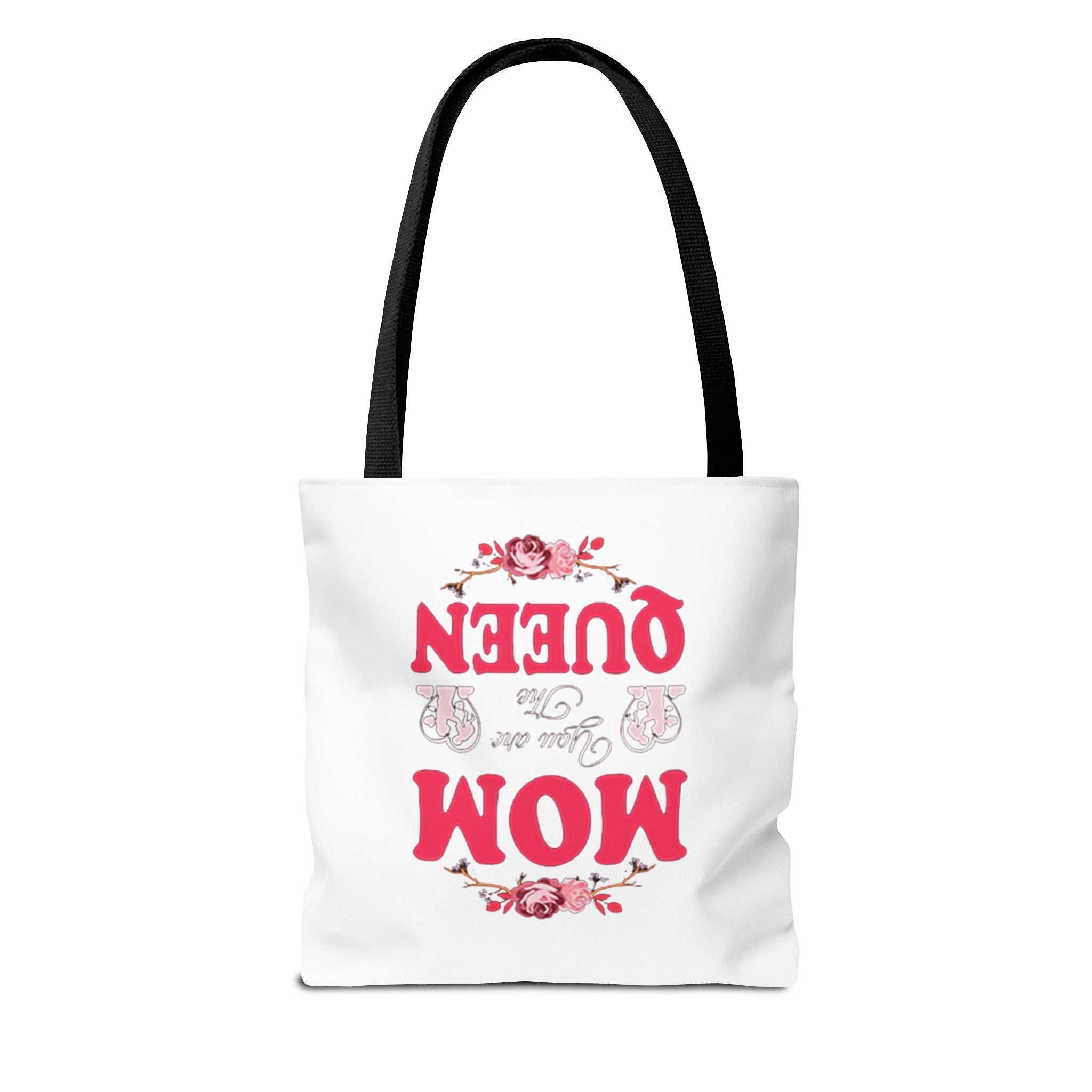"Mom You're the Queen" Floral Mother's Day Tote Bag - 314 Originals