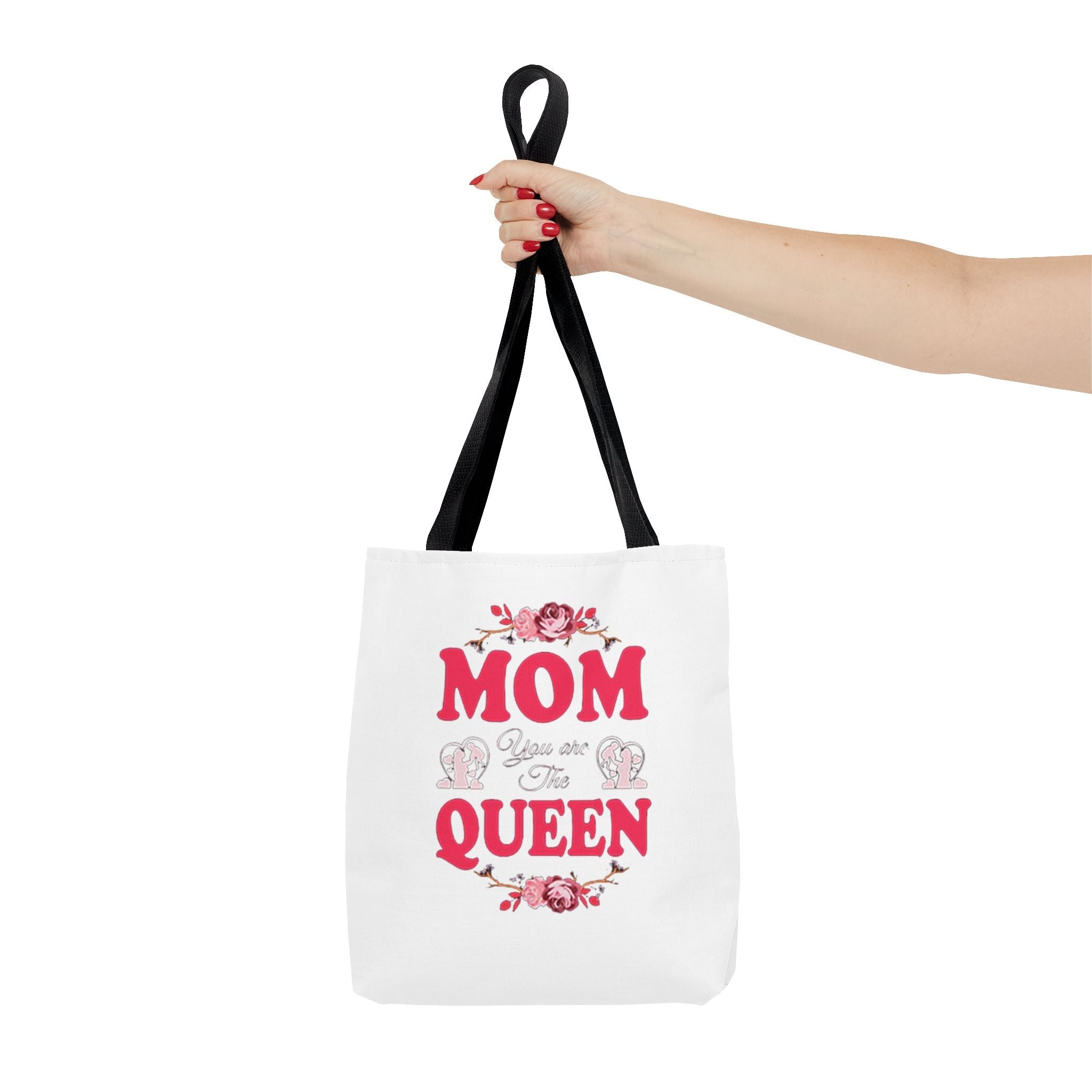 "Mom You're the Queen" Floral Mother's Day Tote Bag - 314 Originals