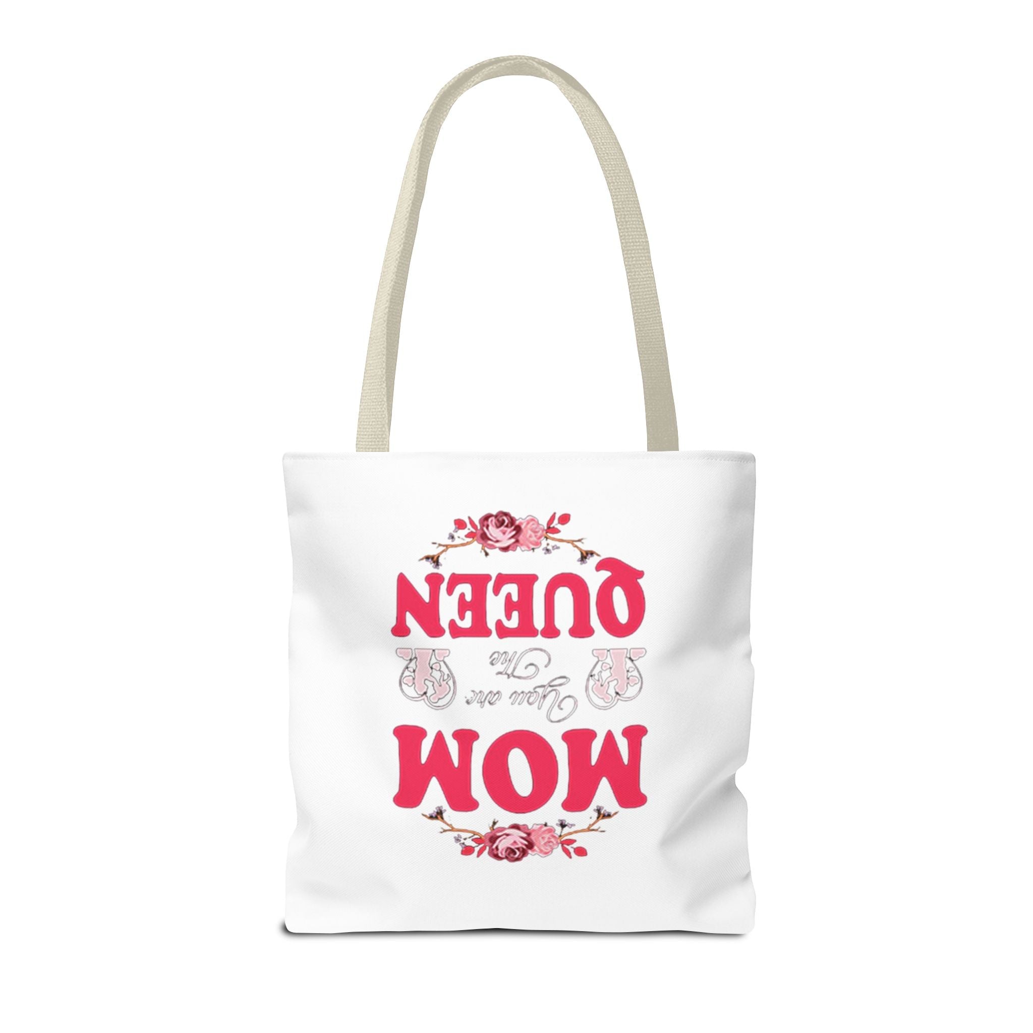 "Mom You're the Queen" Floral Mother's Day Tote Bag - 314 Originals