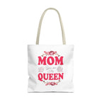 "Mom You're the Queen" Floral Mother's Day Tote Bag - 314 Originals