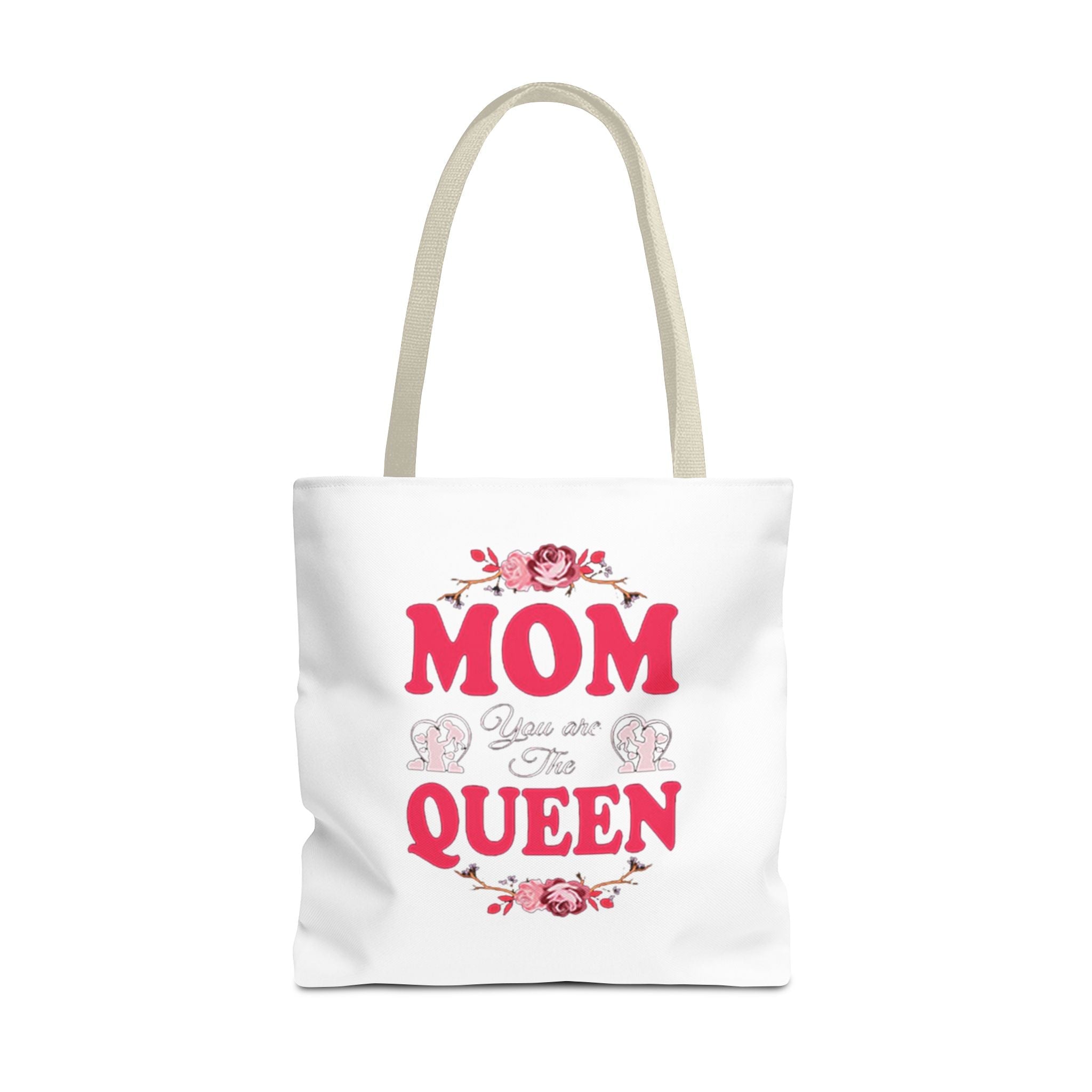 "Mom You're the Queen" Floral Mother's Day Tote Bag - 314 Originals