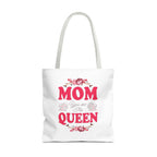 "Mom You're the Queen" Floral Mother's Day Tote Bag - 314 Originals