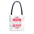 "Mom You're the Queen" Floral Mother's Day Tote Bag - 314 Originals