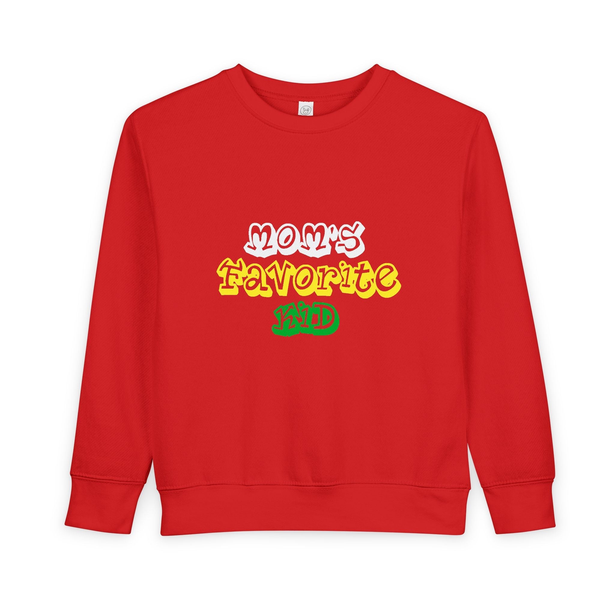 Mom's Favorite Kid Toddler Sweatshirt — Colorful Retro Rasta Kids Pullover - 314 Originals