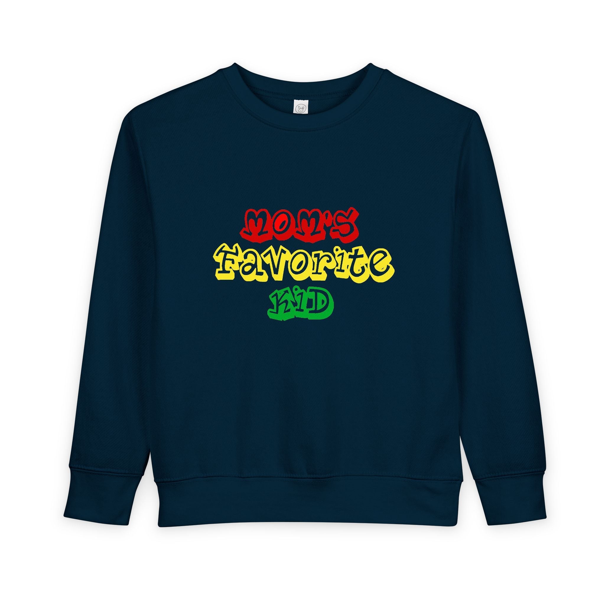 Mom's Favorite Kid Toddler Sweatshirt — Colorful Retro Rasta Kids Pullover - 314 Originals