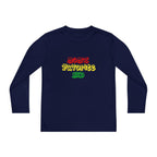 "Mom's Favorite Kid" Youth Long Sleeve Tee — Colorful Retro Graphic - 314 Originals
