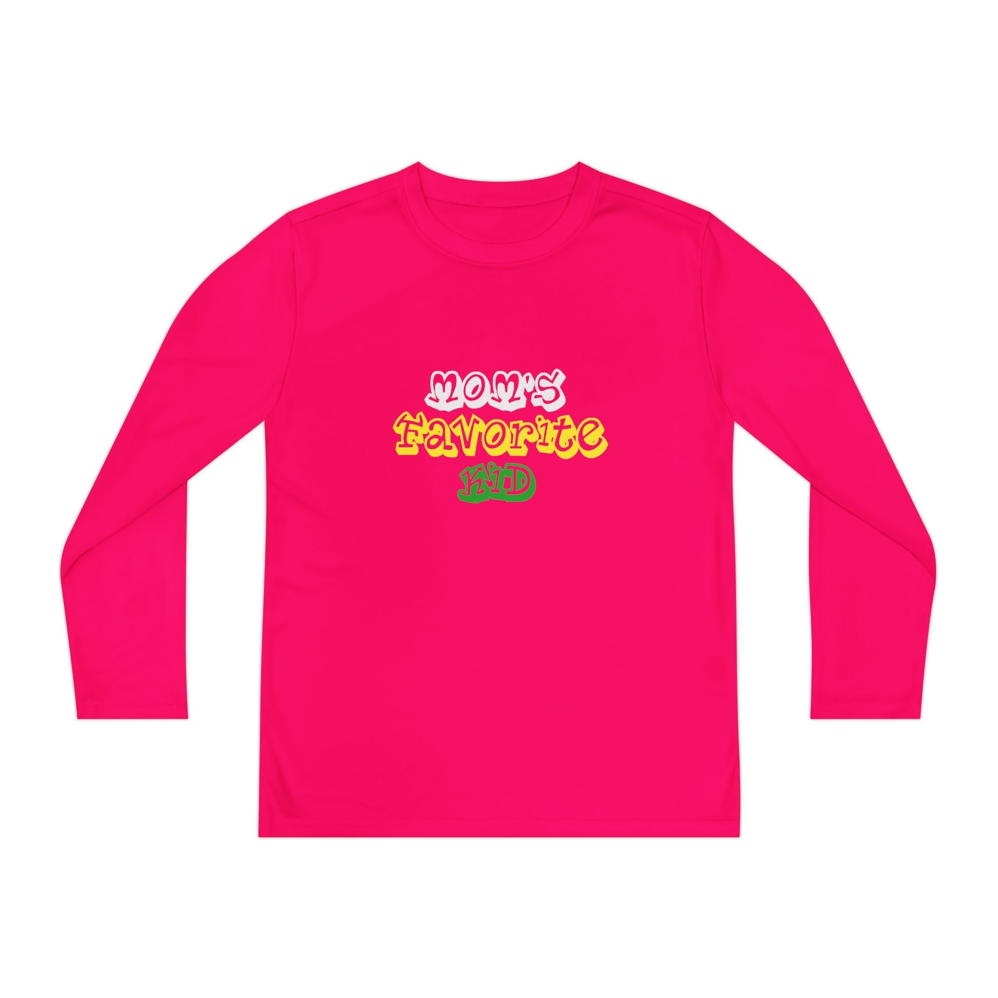 "Mom's Favorite Kid" Youth Long Sleeve Tee — Retro Graphic - 314 Originals
