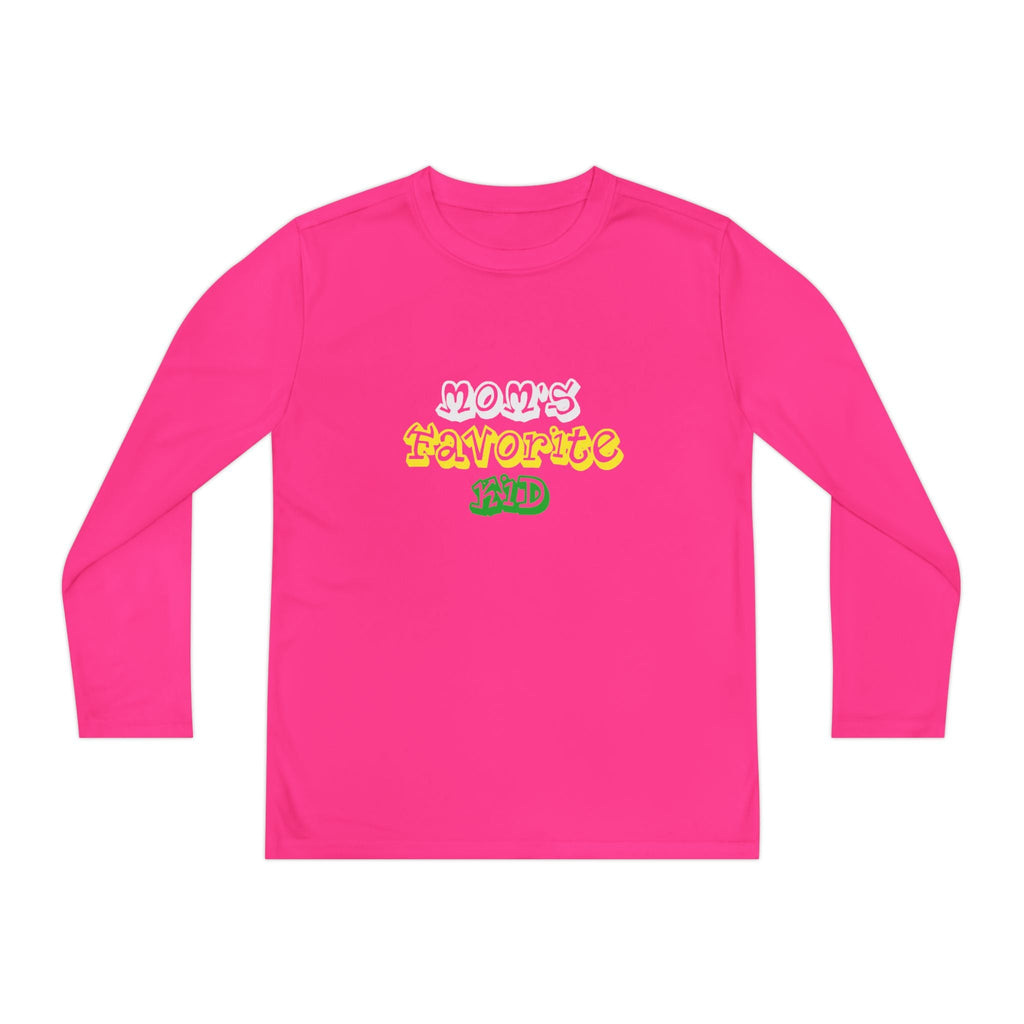 "Mom's Favorite Kid" Youth Long Sleeve Tee — Retro Graphic - 314 Originals