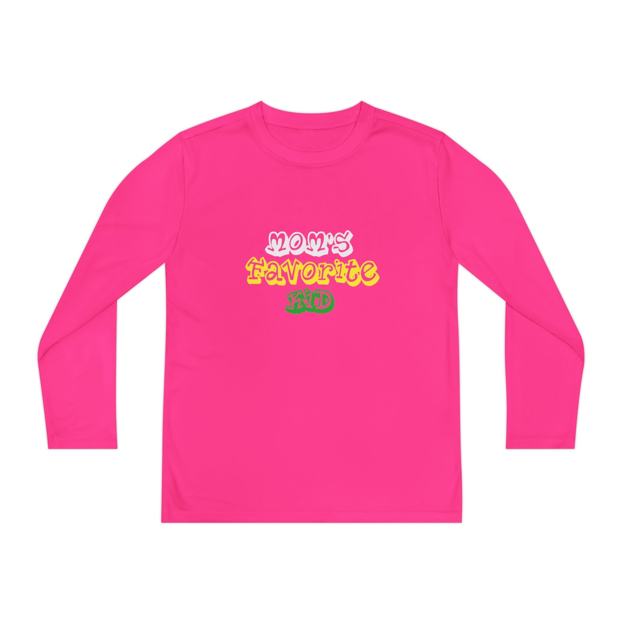 "Mom's Favorite Kid" Youth Long Sleeve Tee — Retro Graphic - 314 Originals