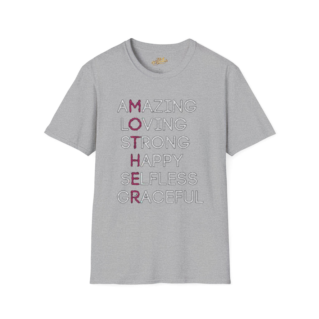 Mother Acrostic T-Shirt – Amazing Loving Strong Happy Selfless Graceful (Mother) - 314 Originals