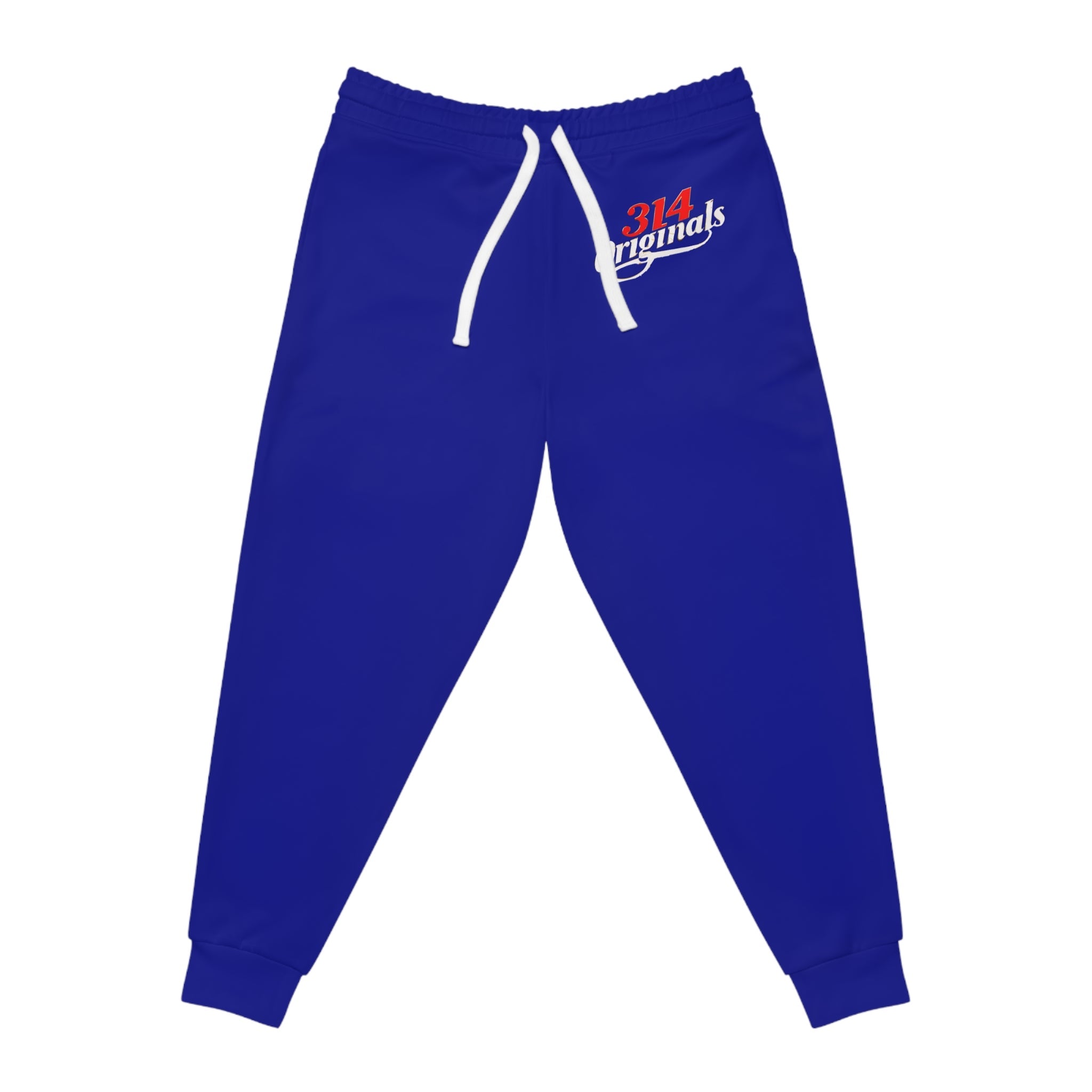 Navy 314 Originals Athletic Joggers – Retro Script Logo Sweatpants - 314 Originals
