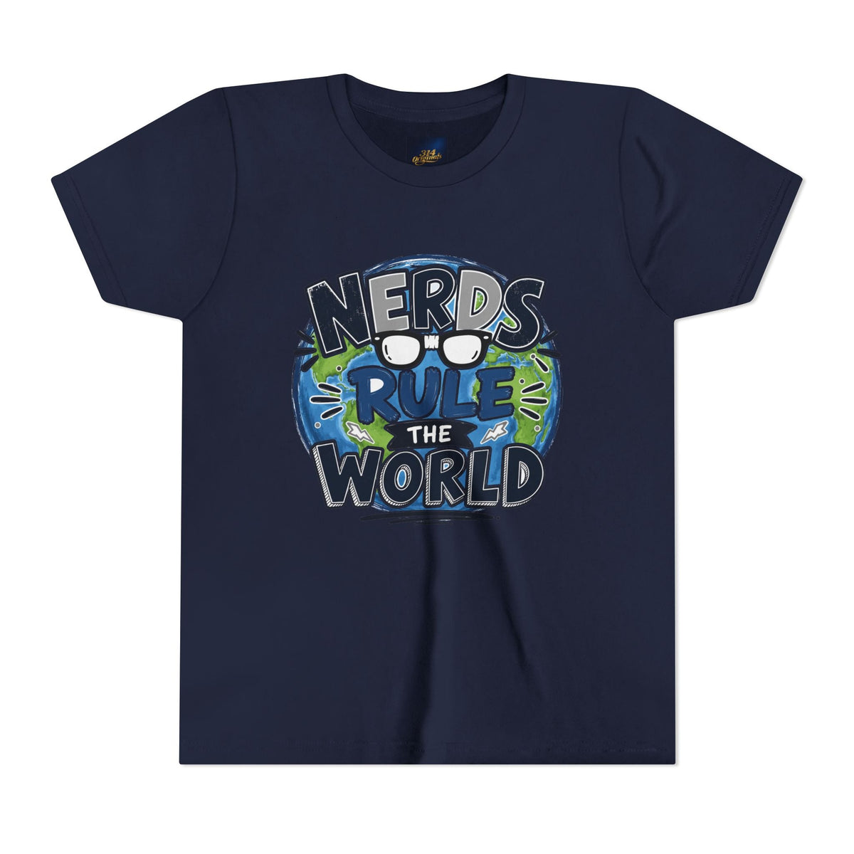 "Nerds Rule the World" Graphic Youth Tee Shirt - 314 Originals