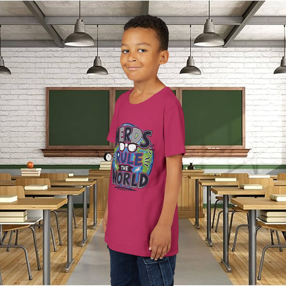 "Nerds Rule the World" Graphic Youth Tee Shirt - 314 Originals