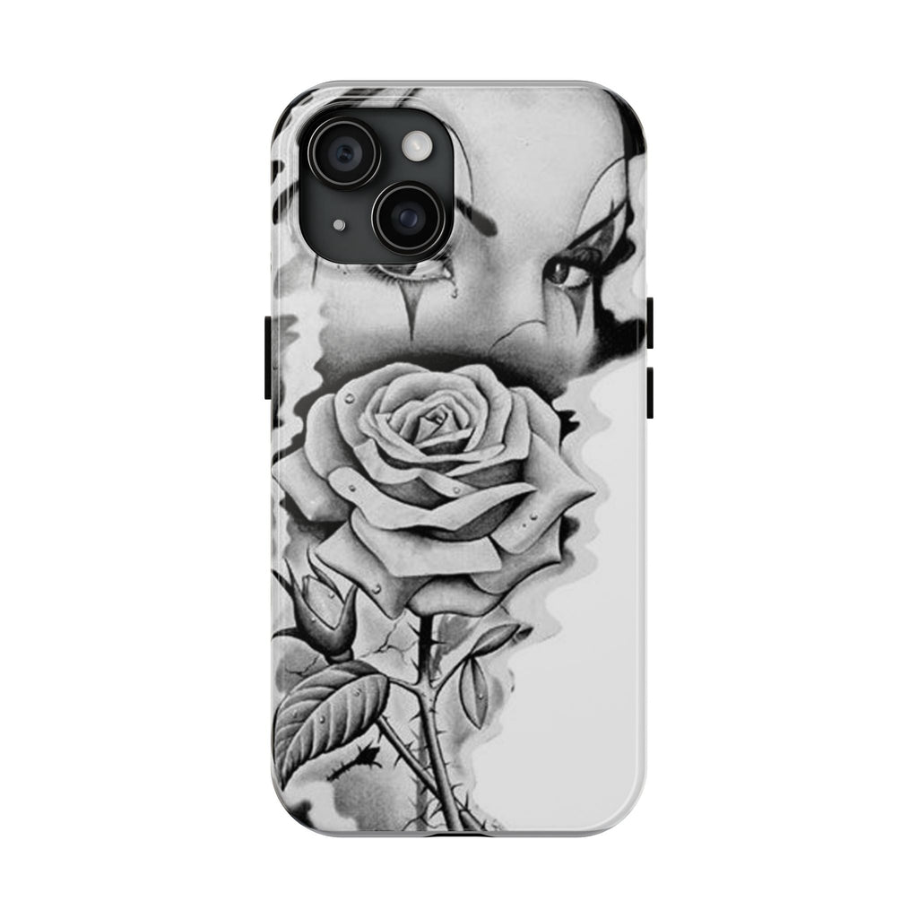 Noir Clown Face with Rose Shockproof Phone Cover - 314 Originals