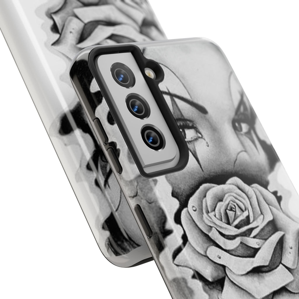 Noir Clown Face with Rose Shockproof Phone Cover - 314 Originals