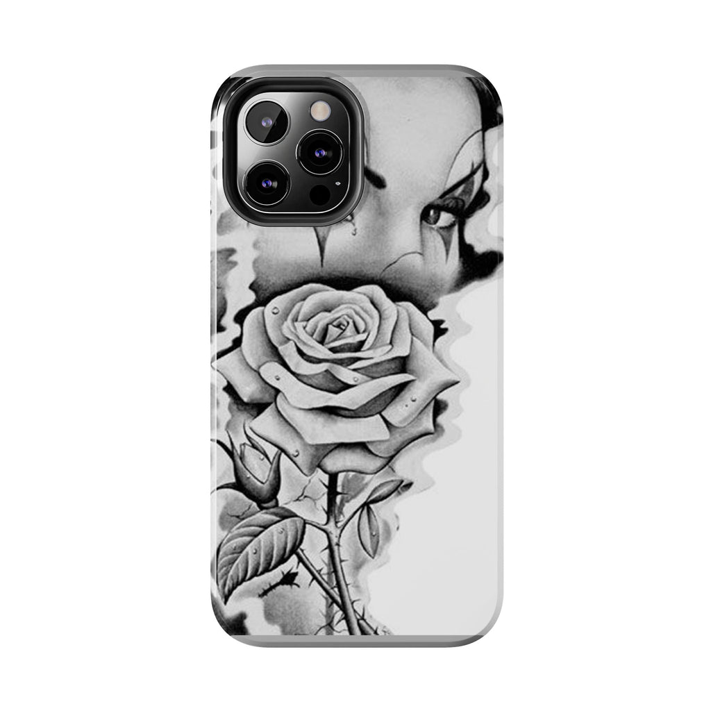 Noir Clown Face with Rose Shockproof Phone Cover - 314 Originals