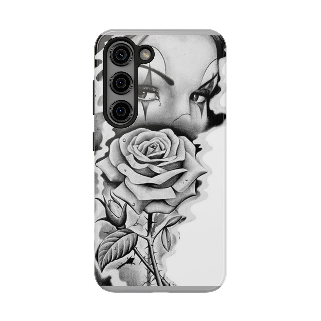 Noir Clown Face with Rose Shockproof Phone Cover - 314 Originals