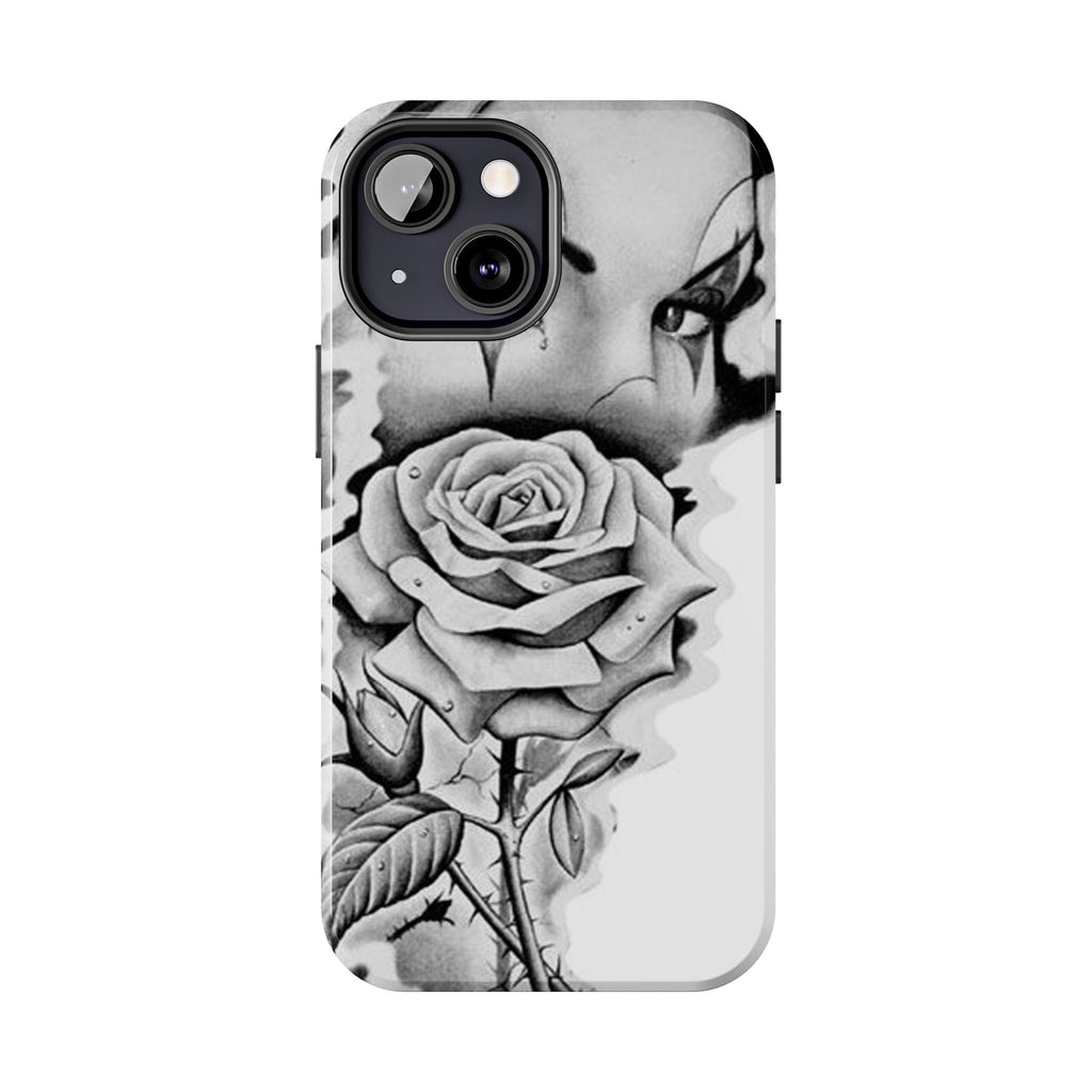 Noir Clown Face with Rose Shockproof Phone Cover - 314 Originals
