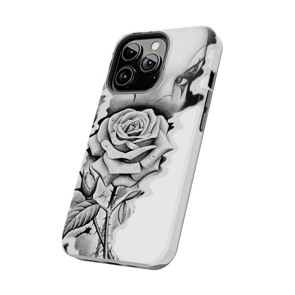 Noir Clown Face with Rose Shockproof Phone Cover - 314 Originals