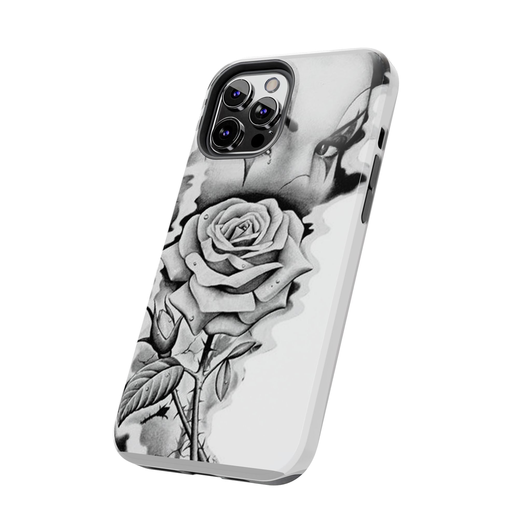 Noir Clown Face with Rose Shockproof Phone Cover - 314 Originals