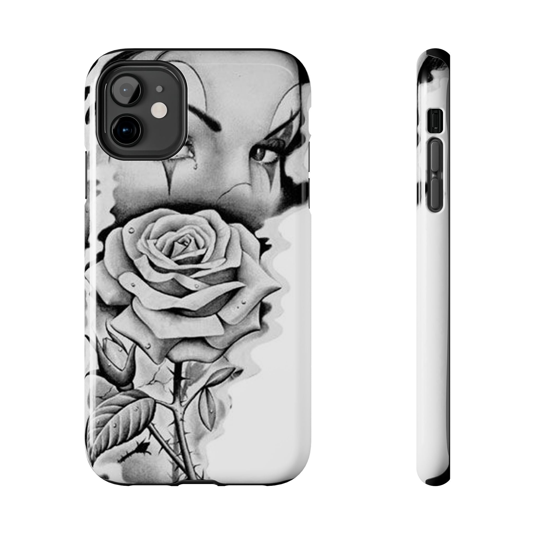 Noir Clown Face with Rose Shockproof Phone Cover - 314 Originals