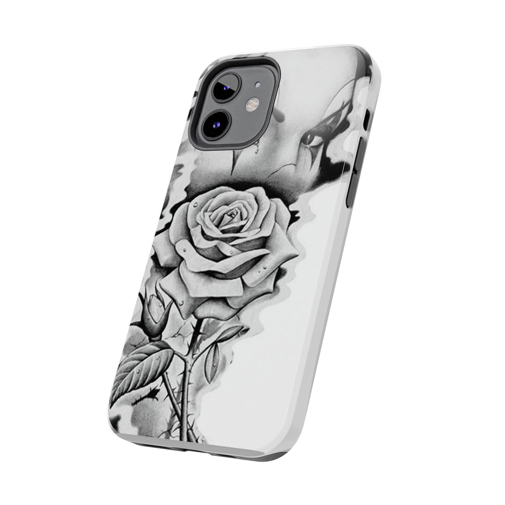 Noir Clown Face with Rose Shockproof Phone Cover - 314 Originals
