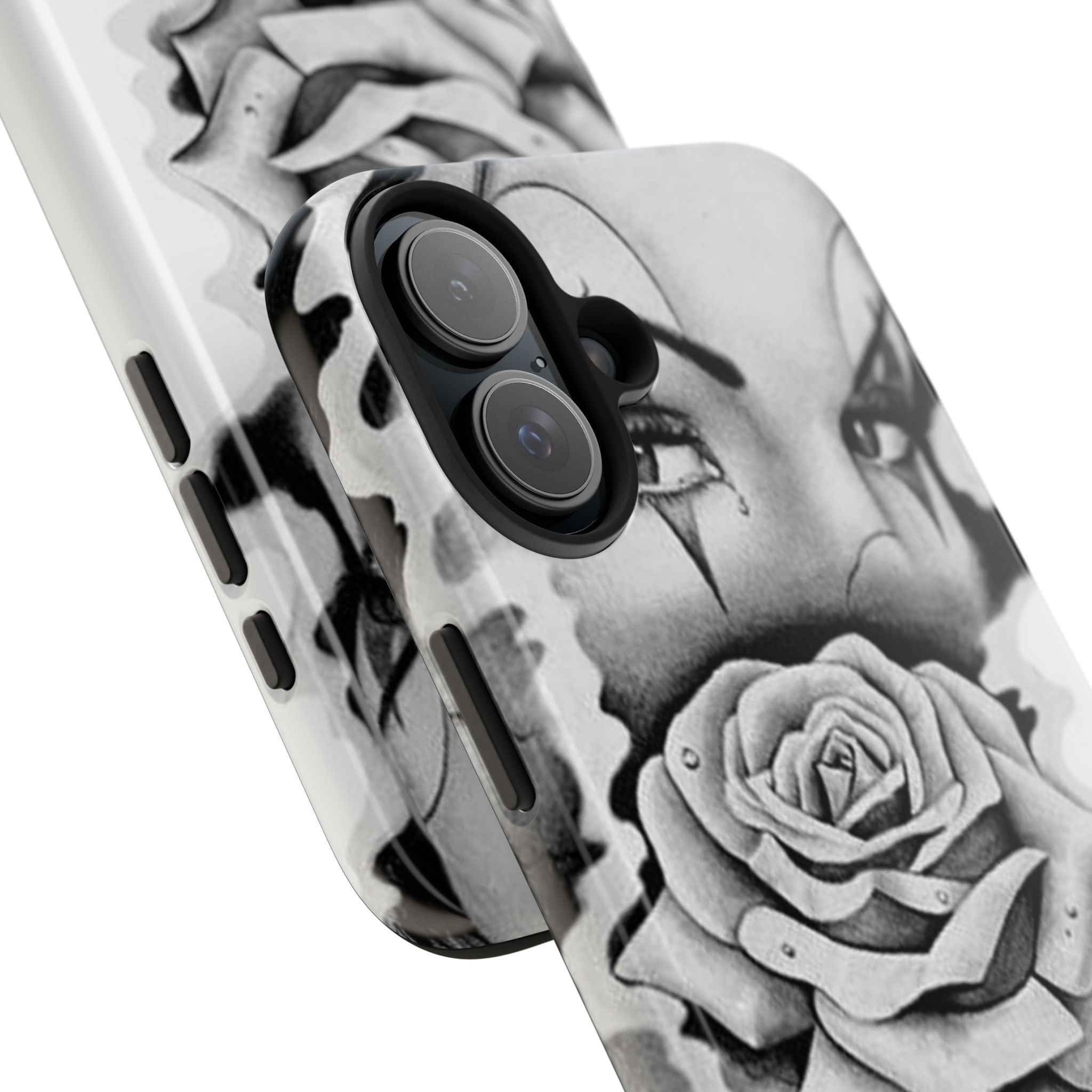 Noir Clown Face with Rose Shockproof Phone Cover - 314 Originals