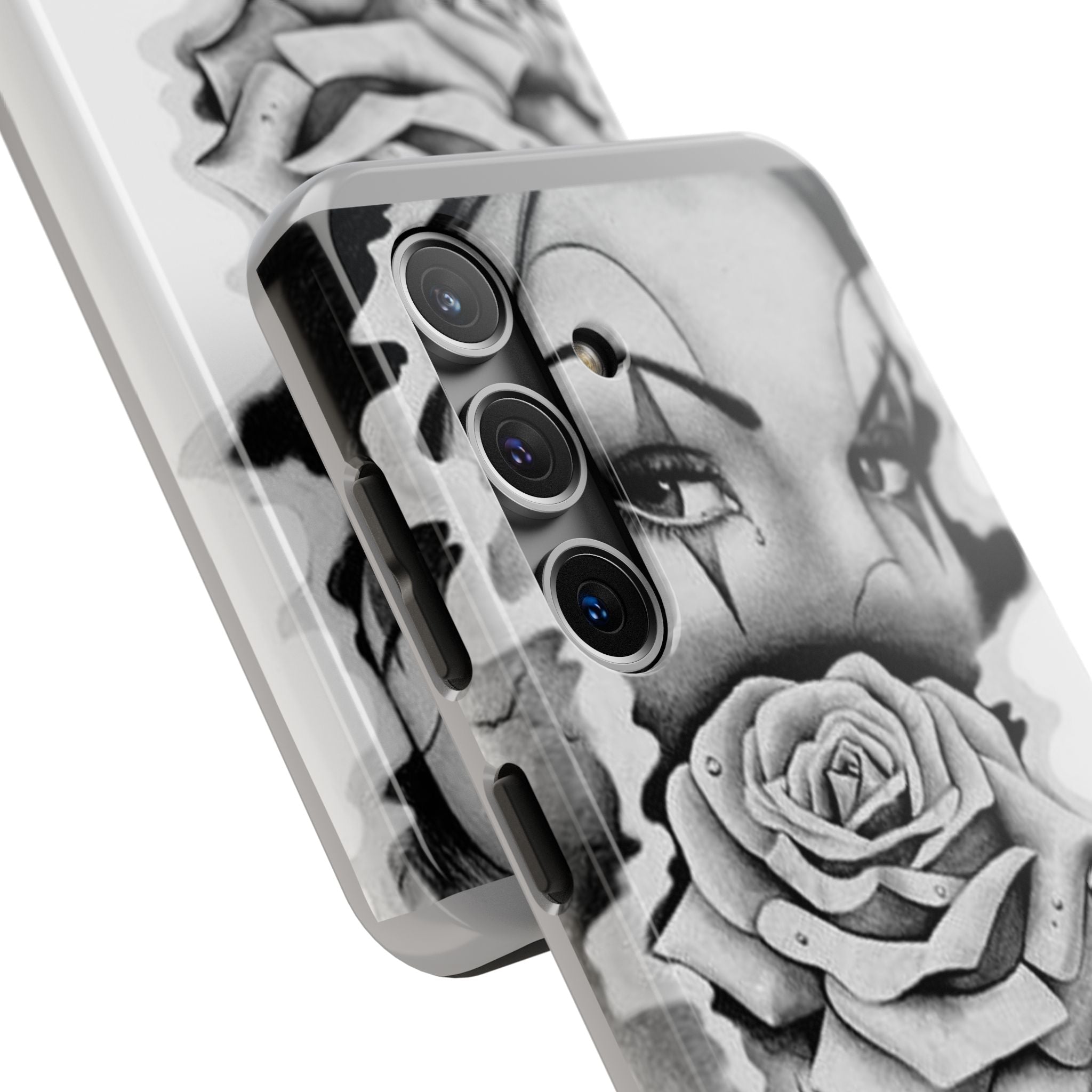 Noir Clown Face with Rose Shockproof Phone Cover - 314 Originals