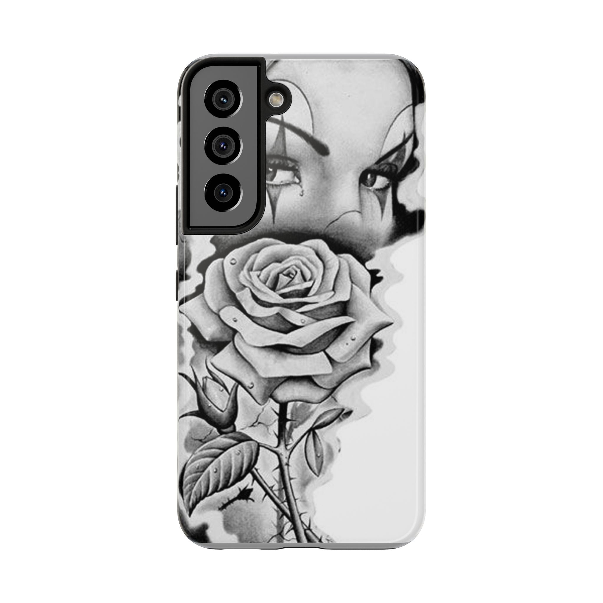 Noir Clown Face with Rose Shockproof Phone Cover - 314 Originals