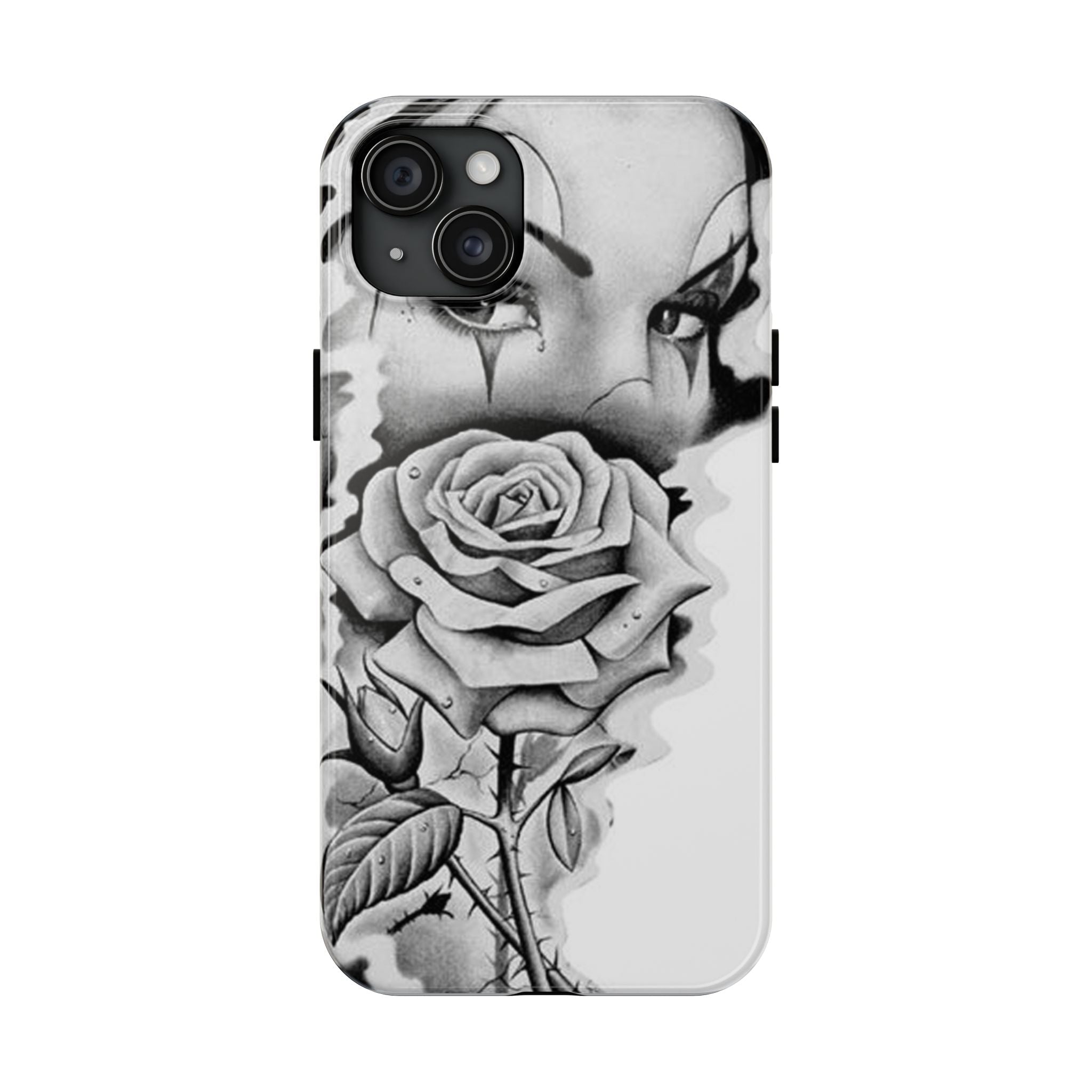 Noir Clown Face with Rose Shockproof Phone Cover - 314 Originals