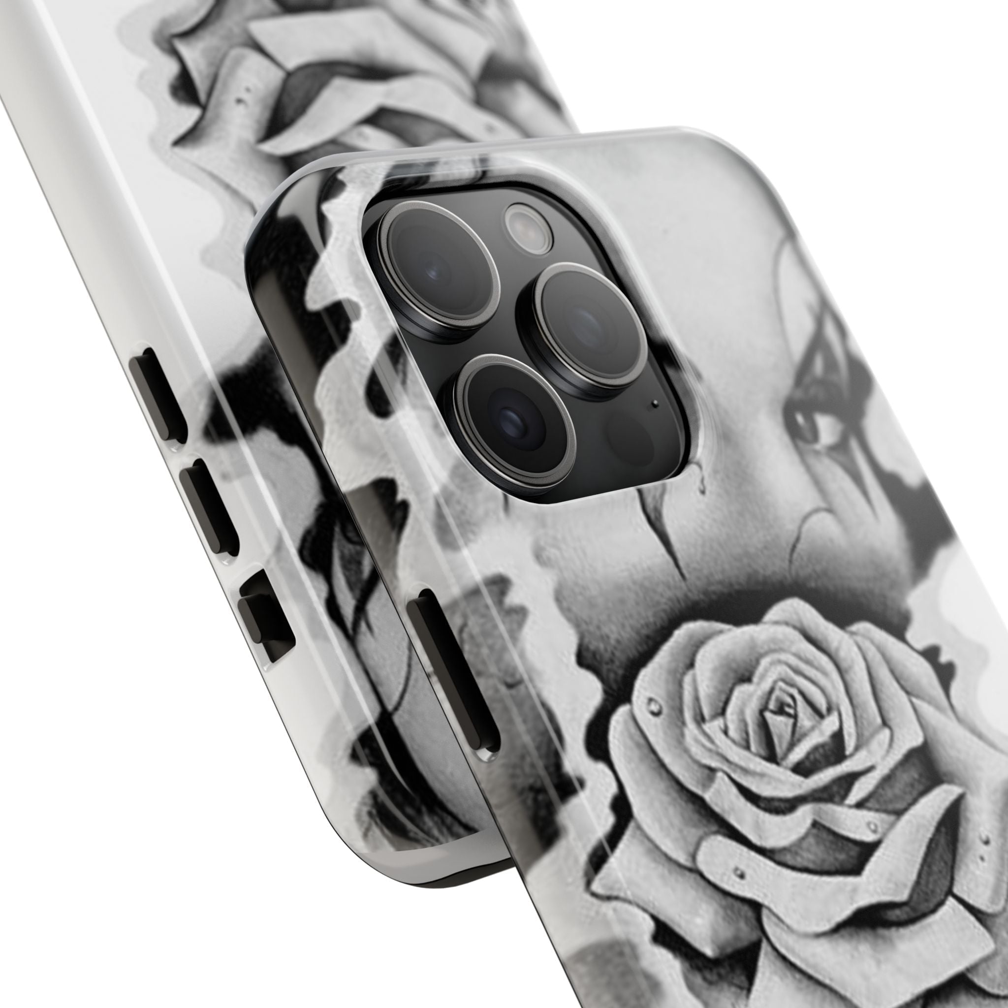 Noir Clown Face with Rose Shockproof Phone Cover - 314 Originals