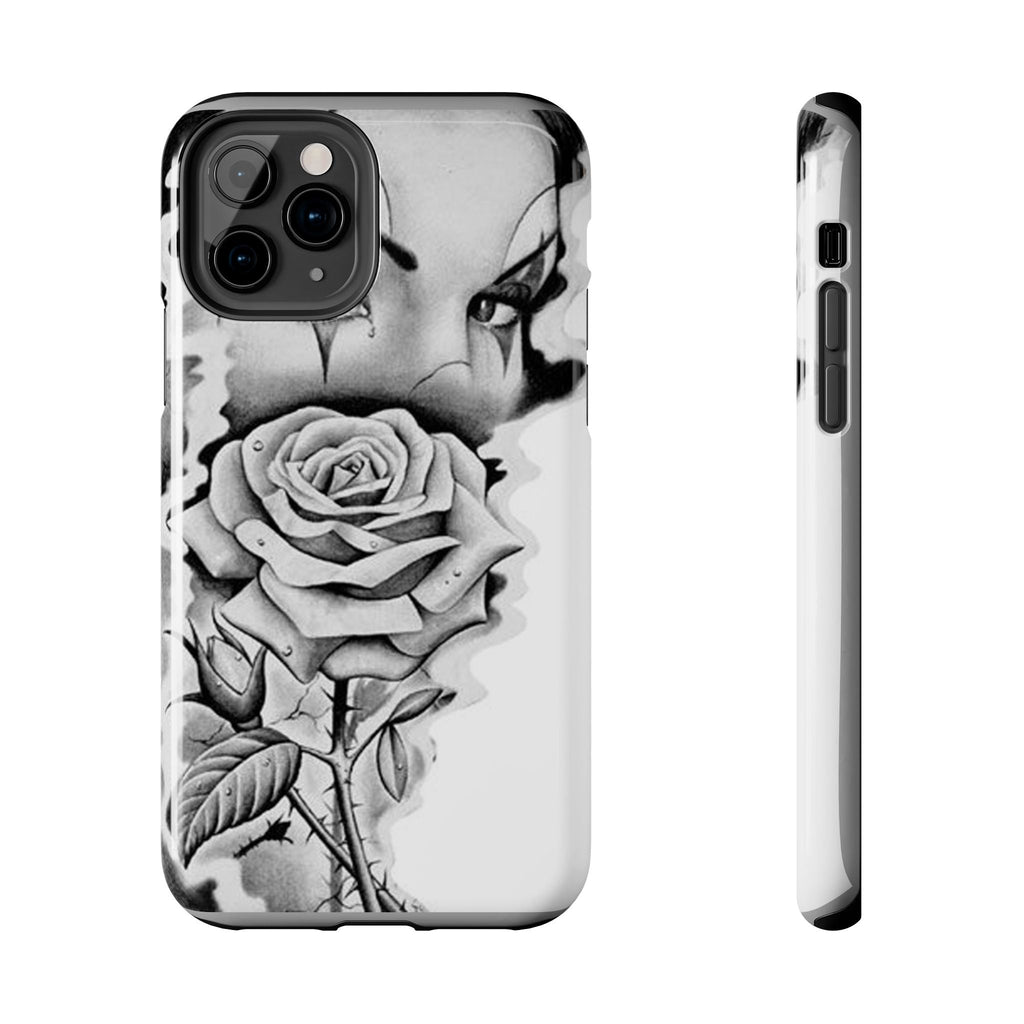 Noir Clown Face with Rose Shockproof Phone Cover - 314 Originals