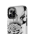 Noir Clown Face with Rose Shockproof Phone Cover - 314 Originals