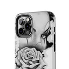 Noir Clown Face with Rose Shockproof Phone Cover - 314 Originals