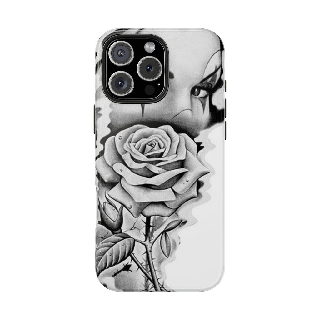 Noir Clown Face with Rose Shockproof Phone Cover - 314 Originals