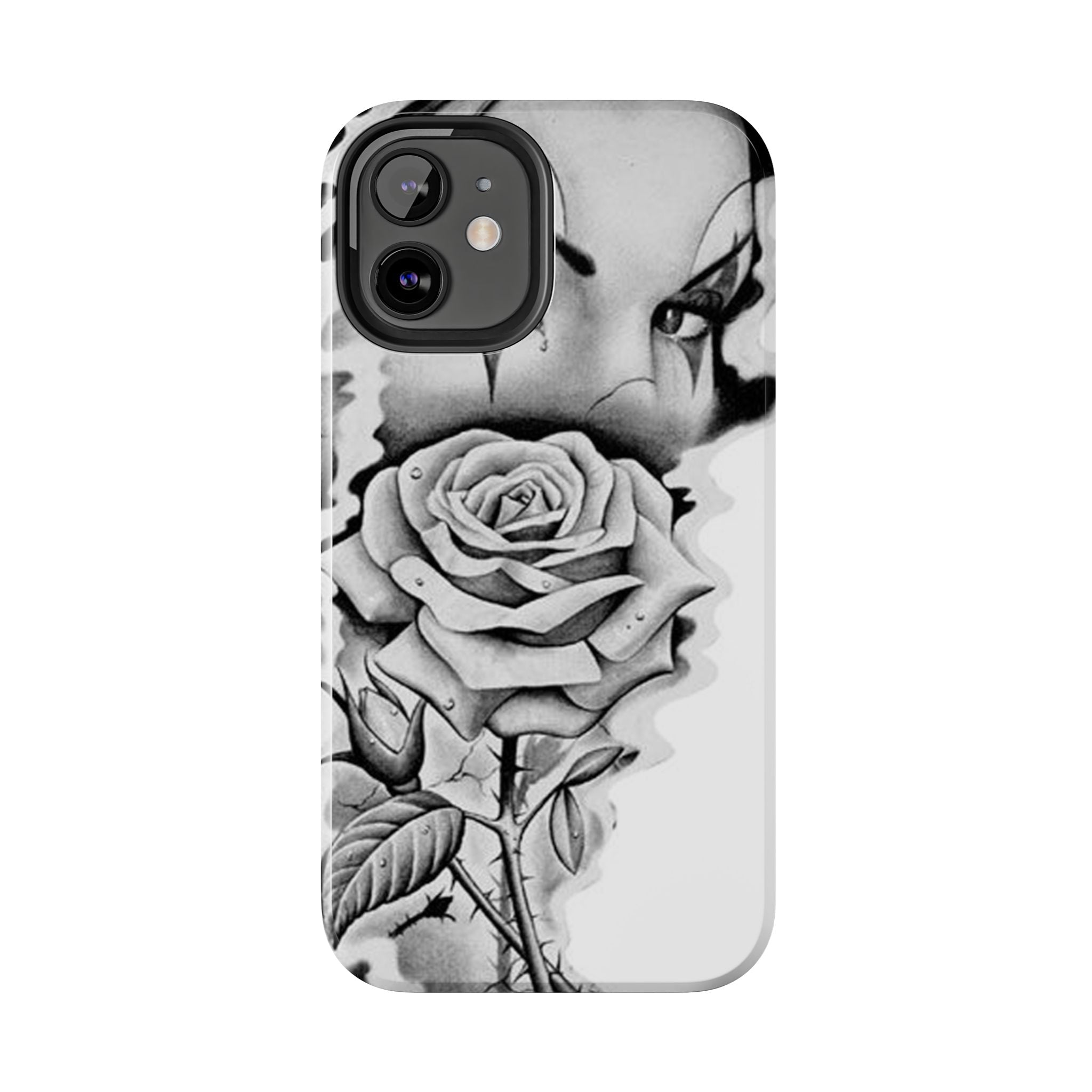 Noir Clown Face with Rose Shockproof Phone Cover - 314 Originals