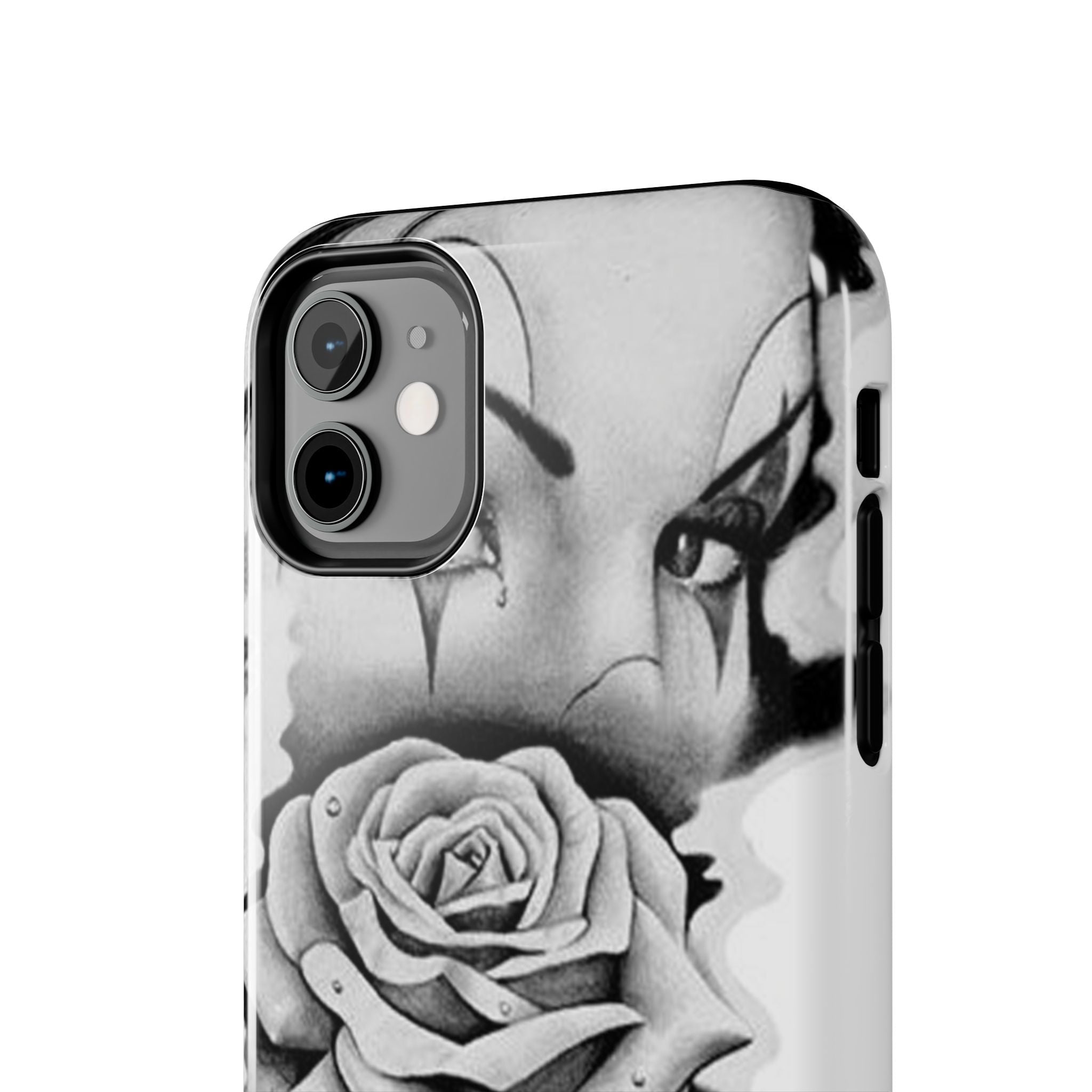 Noir Clown Face with Rose Shockproof Phone Cover - 314 Originals