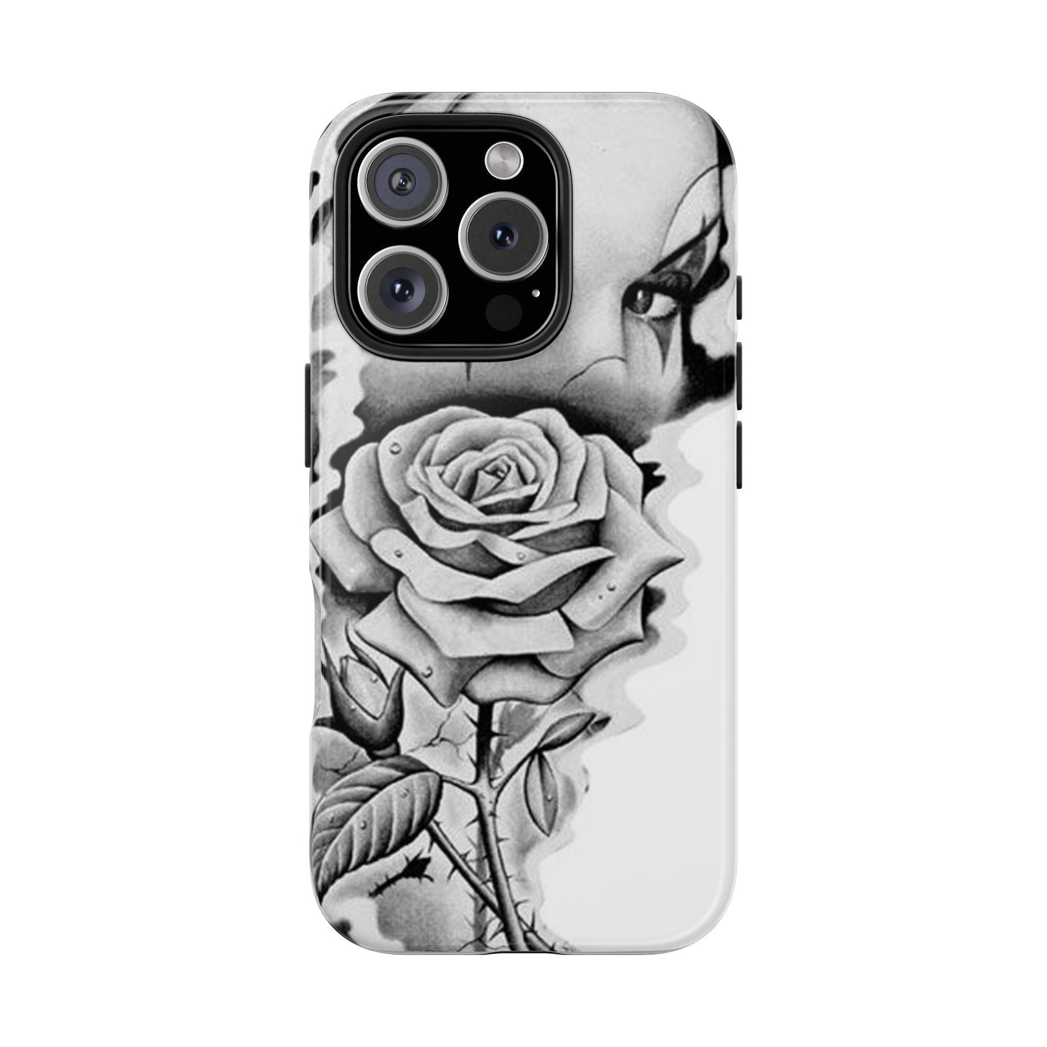 Noir Clown Face with Rose Shockproof Phone Cover - 314 Originals