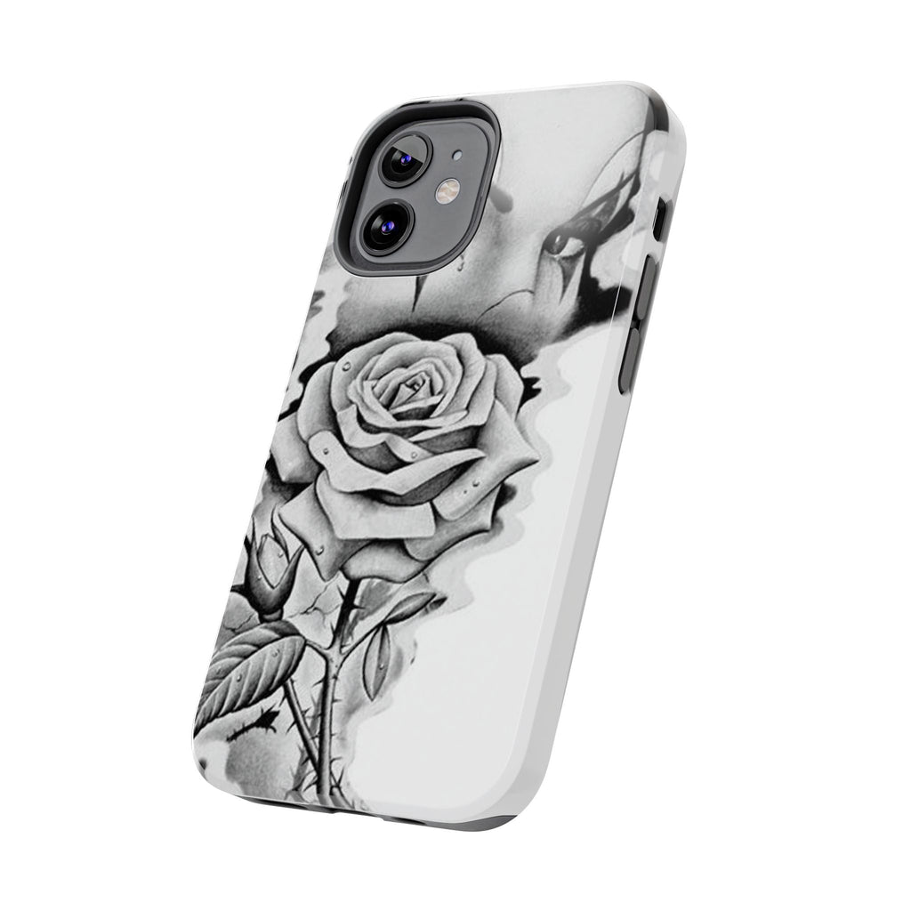 Noir Clown Face with Rose Shockproof Phone Cover - 314 Originals