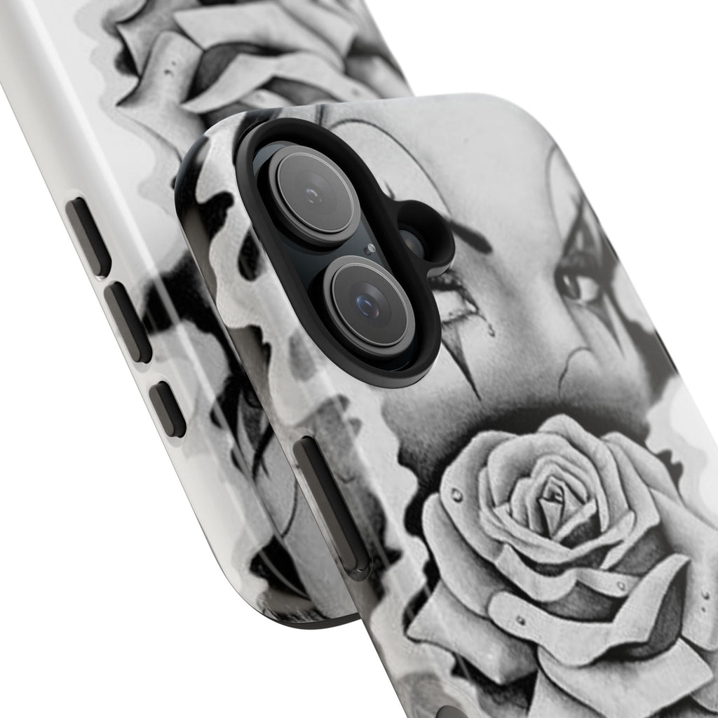 Noir Clown Face with Rose Shockproof Phone Cover - 314 Originals