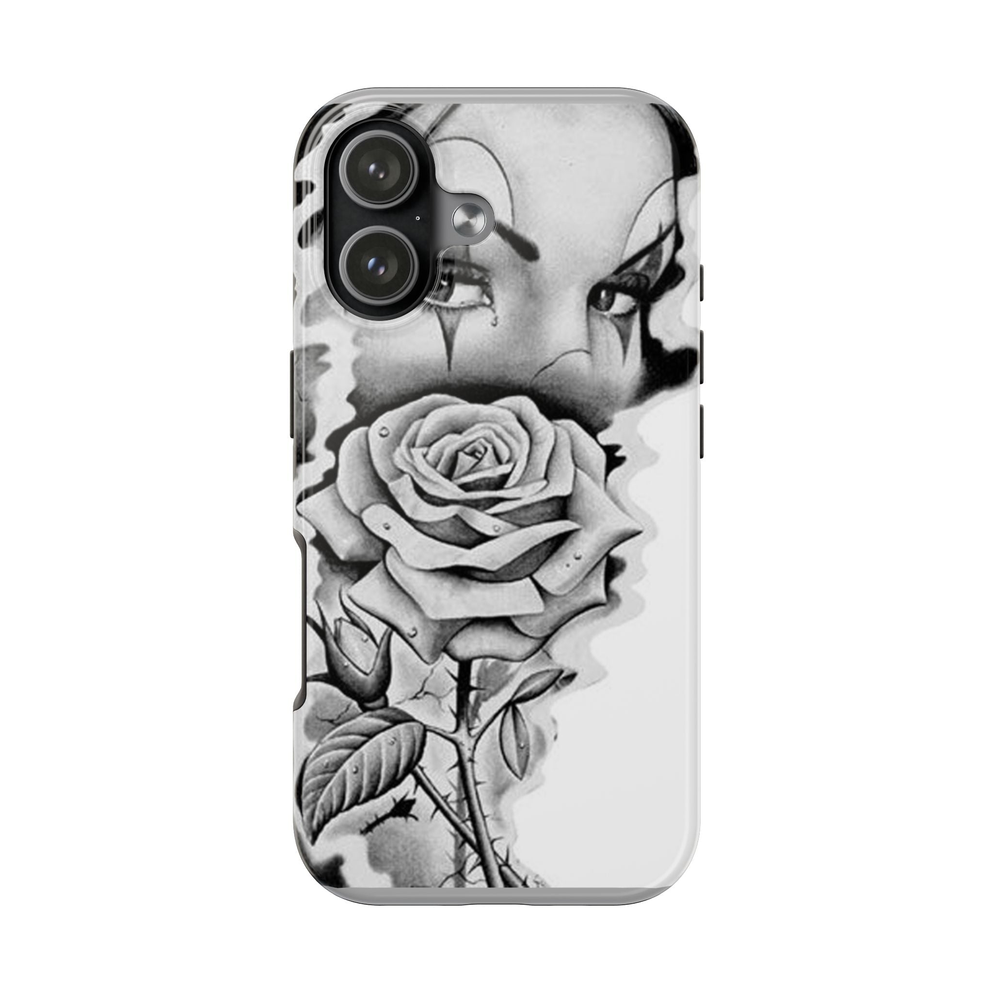 Noir Clown Face with Rose Shockproof Phone Cover - 314 Originals