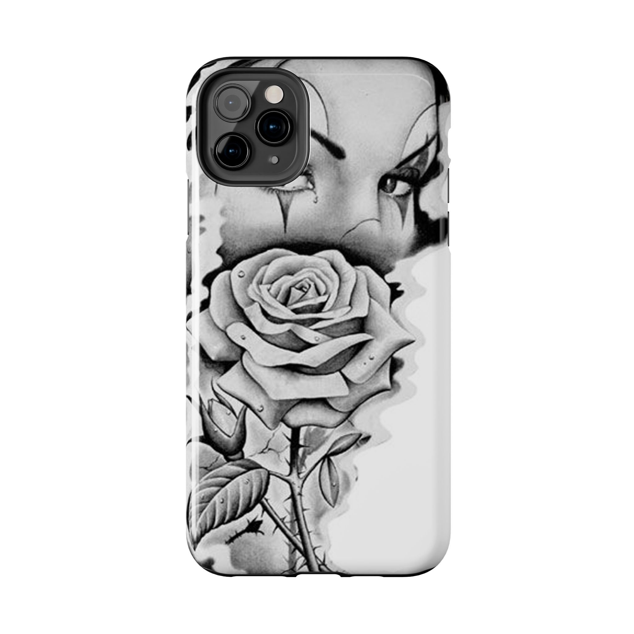 Noir Clown Face with Rose Shockproof Phone Cover - 314 Originals