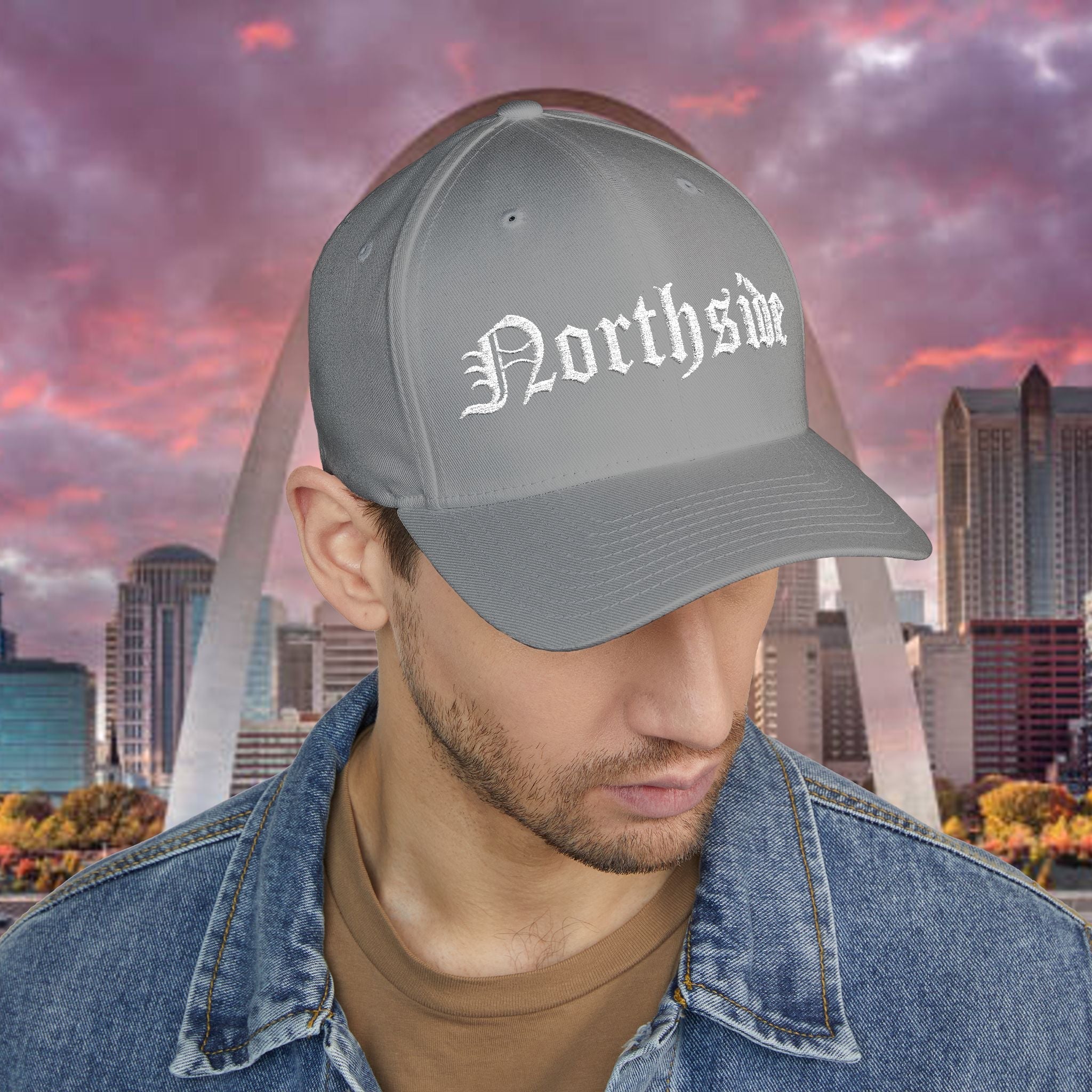 Northside Embroidered Cap — Vintage Gothic Script Hat with 314 Originals Back Logo - 314 Originals