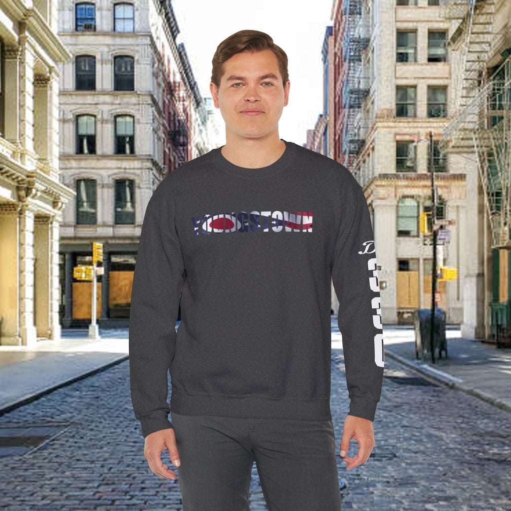 Ohio Flag Crewneck Sweatshirt — Youngstown Ohio State Pride Pullover - 314 Originals